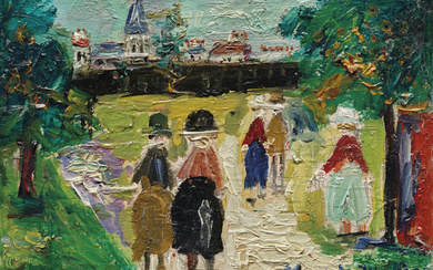 Maurice Utrillo (1883-1955) La Promenade