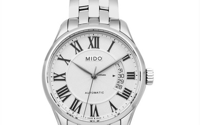 Mido Belluna M024.407.11.033.00 - Belluna Automatic Silver-tone Dial Stainless Steel Men's Watch