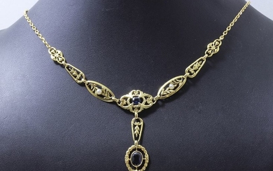 Necklace made of 750 thousandths gold, composed of...