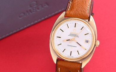 OMEGA (Constellation Chronomètre Sport / Tonneau "Gold Shell" réf. 168.017 SP), vers 1968 Montre sport...
