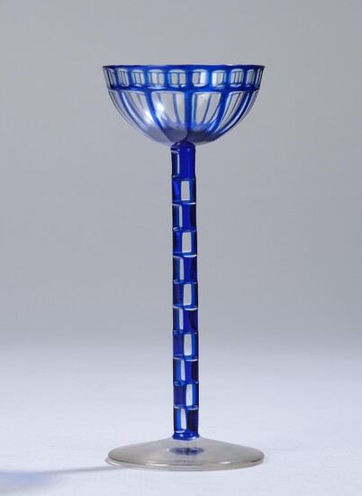 Otto Prutscher, a liqueur glass, designed in c. 1907, executed by Meyr’s Neffe, Adolf, published by E. Bakalowits Söhne, Vienna