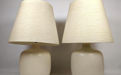 Pair LOTTE BOSTLUND Table Lamps with Original Shades.