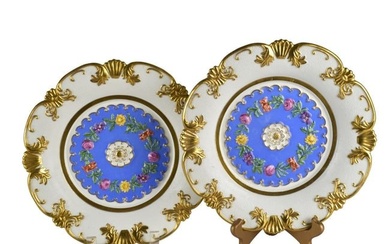 Pair of 18th C. Meissen Cabinet Plates