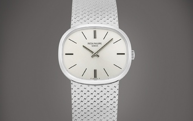 Patek Philippe Ellipse, Reference 3545 | A white gold bracelet watch, Made in 1972 | 百達翡麗 | Ellipse 型號3545 | 白金鏈帶腕錶，1972年製