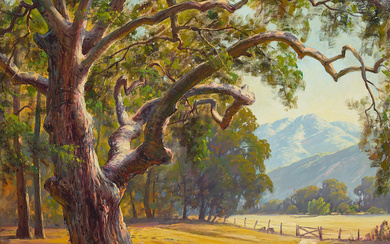 Paul Grimm (1891-1974) Gnarled Oak 20 x 24 in. framed...