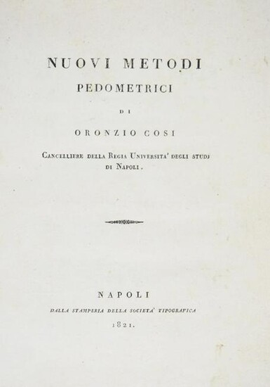 Physics. NOBILI-COSI. Lot of two works bound in a