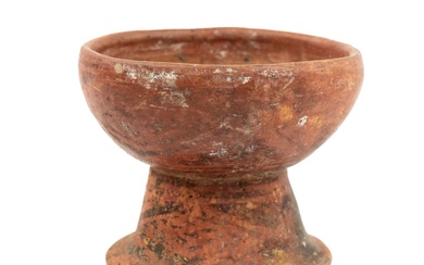 Pre-Columbian Narino Footed Pottery Bowl