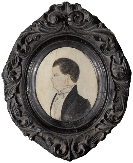 Profile Portrait of a Young Gentleman, American School, 19th Century