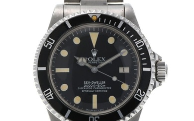 ROLEX Rolex Sea Dweller Great White 1665 Men's SS Watch Automatic Winding Black Dial