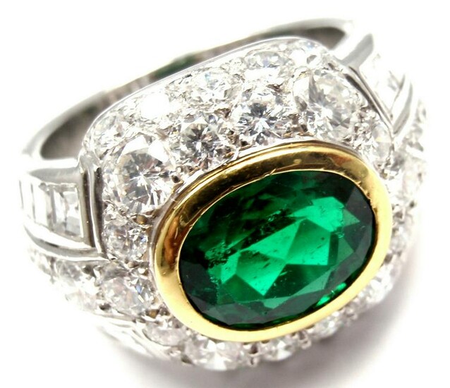 Rare! Authentic Patek Philippe Platinum Diamond Emerald