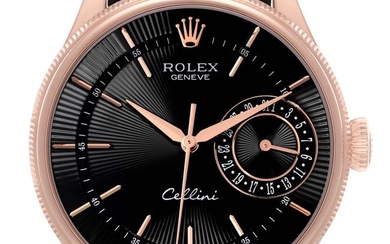 Rolex Cellini Date Black Dial