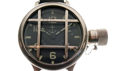 Russian Interest - Oversized USSR Soviet diver's watch, black...
