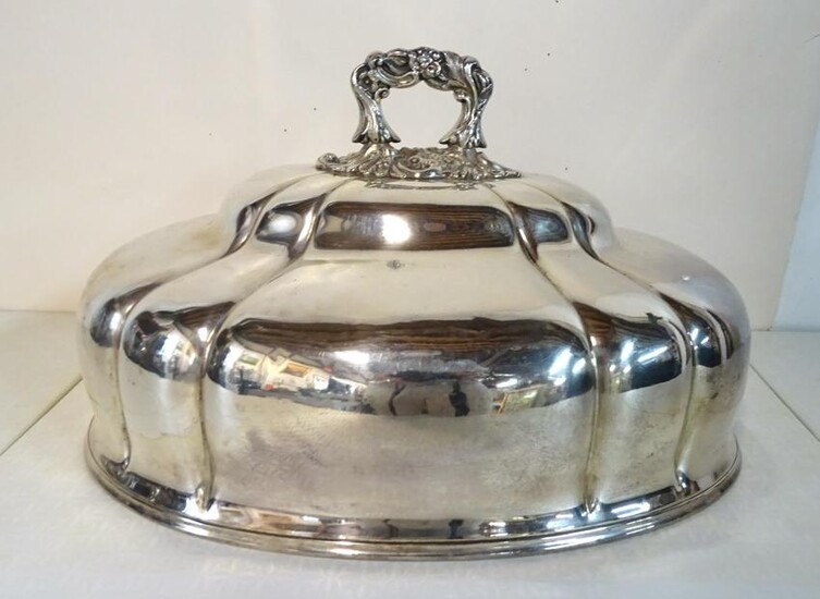 SILVERPLATE MEAT COVER 8"H 14"L 10"D