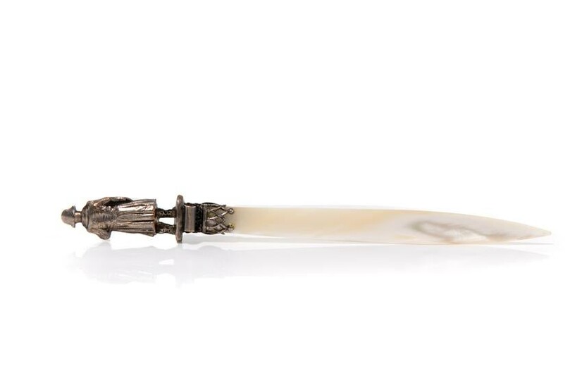 STANHOPE NAPOLEONIC MOTHER OF PEARL LETTER OPENER