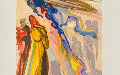 Salvador DALI (1904-1989), (D’APRÈS) "L'apparition de l'ancêtre" La Divine Comé