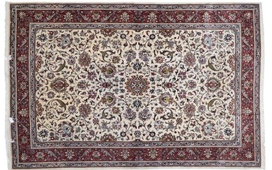 Saroukh Carpet West Iran, 3rd quarter 20th century The ivory...