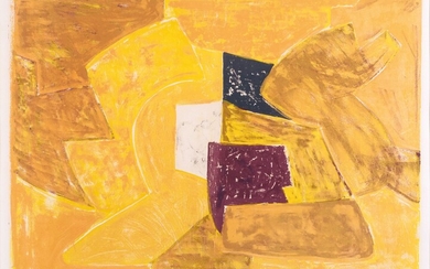 Serge Poliakoff (Moskau 1900 - Paris 1969). Composition en Orange.