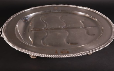 Sheffield Silver Plated Hot Water Well and Tree Platter, 19th Century