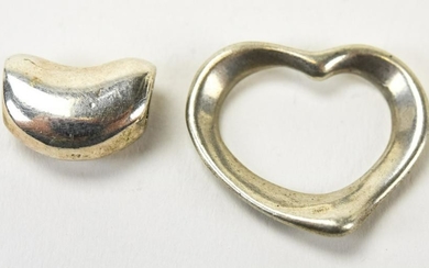 Sterling Silver Heart Pendant & Bead Form Pendant