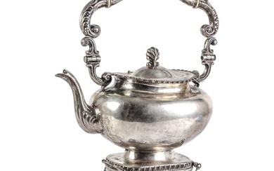 Sterling Silver Tilting Teapot on Stand 2,140g