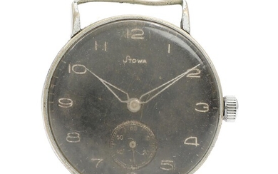 SOLD. Stowa: A gentleman's wristwatch of steel. Mechanical movement with manual winding cal. 173. Case diam. 35 mm. 1940s. – Bruun Rasmussen Auctioneers of Fine Art