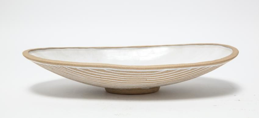 Susan Ross Art Studio Pottery Oblong Bowl 20th C.