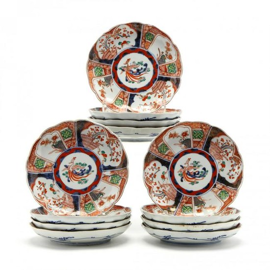 Twelve Chinese Porcelain Imari Plates