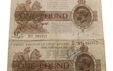 Two (2) 1922-1923 King George V United Kingdom and Northern ...