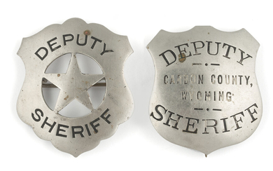 Two Deputy Sheriff Badges