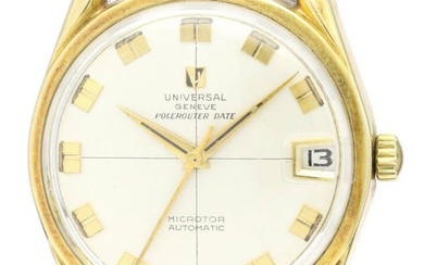 Universal Geneve UNIVERSAL GENEVE Polerouter Date Gold Plated Watch BF559404