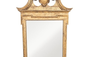 Victorian George II Style Carved Giltwood Mirror