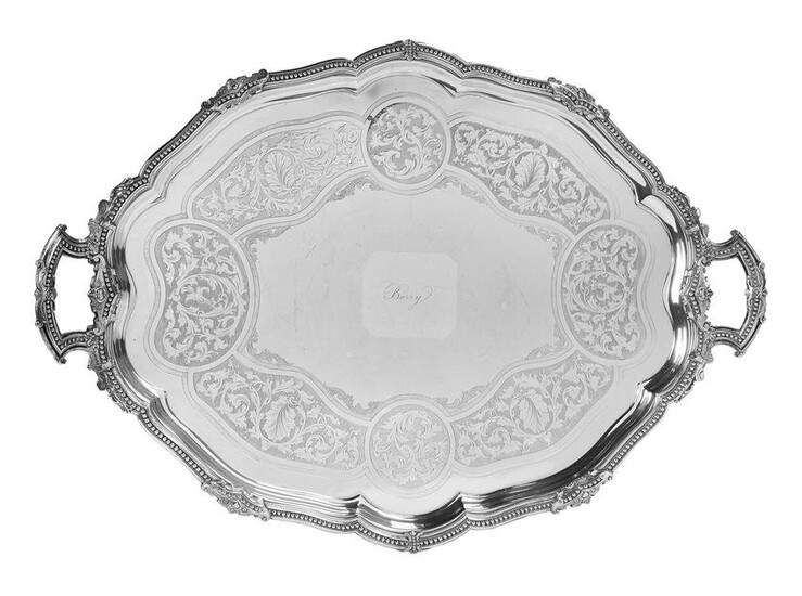 Victorian Old Sheffield Plate Tray