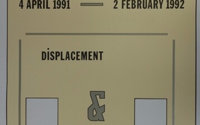 WEINER, Lawrence (b. 1942). Displacement & Displacement. N.Y., Dia Center for the Arts, 1991. Poster...
