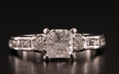 Zales 14K 1.35 CTW Diamond 'Past, Present, Future' Ring