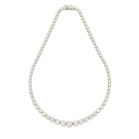 a diamond riviere necklace
