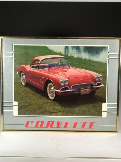 1961 Corvette Framed Poster