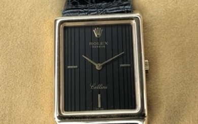 Rolex - Cellini Square Lined Dial - 4105 - Unisex - 1980-1989
