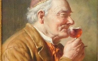 Fritz WAGENER (1896-1939). Wine tasting./Fritz WAGENER