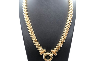18 kt. Yellow gold - Necklace Sapphire