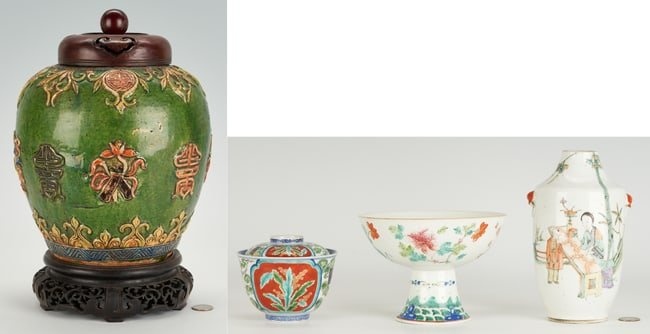 4 Asian Ceramic Items