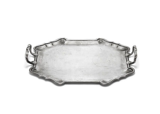 An 18th century Italian silver tray