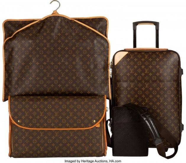 58195: Louis Vuitton Set of Four: Brown Monogram Pegase