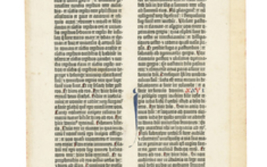 BIBLIA LATINA. [Mainz: Johann Gutenberg and Johann Fust, 1455].