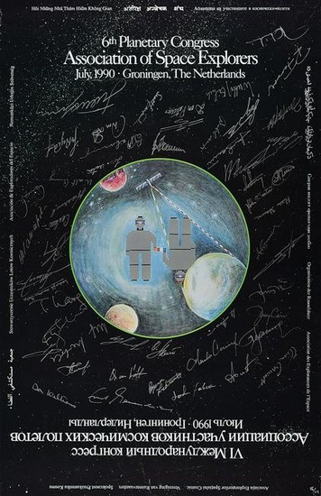 6th Planetary Congress Multi-Signed Poster