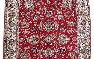 8 x 10 Red Persian Tabriz Rug