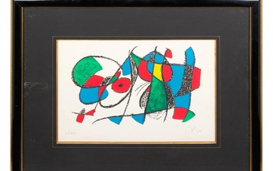 Joan Miro (Spanish, 1893-1983) Plate 9, from Jo
