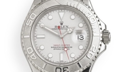 Rolex: A gentleman's wristwatch of steel. Model Yacht-Master, ref. 16622. Mechanical COSC movement with automatic winding and date, cal. 3135. 2007.