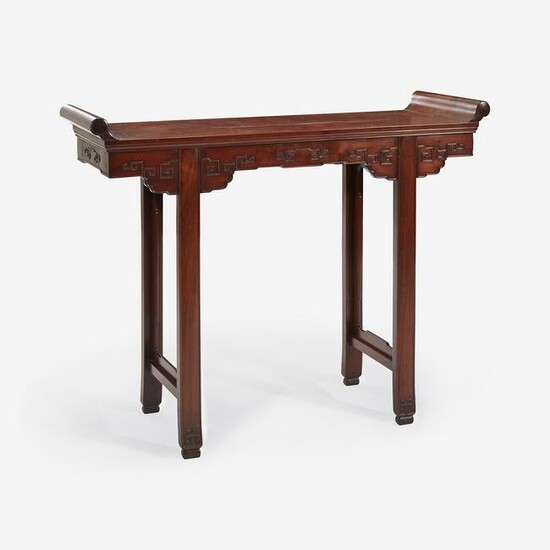 A Chinese hardwood altar table 硬木画