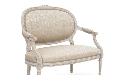 SOLD. A French miniature Louis XVI style sofa. Ca. 1900. H. 73 cm. L. 85 cm. D. 47 cm. – Bruun Rasmussen Auctioneers of Fine Art