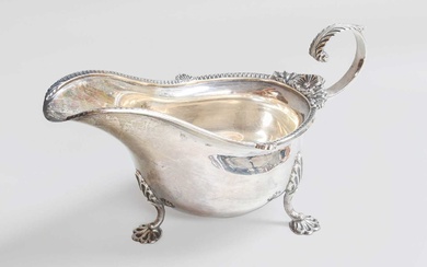 A George V Silver Sauceboat, by Walker and Hall, Sheffield,...
